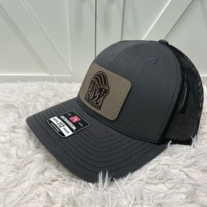 Laser engraved Trucker Richardson 112 hat. TRUMP 2024